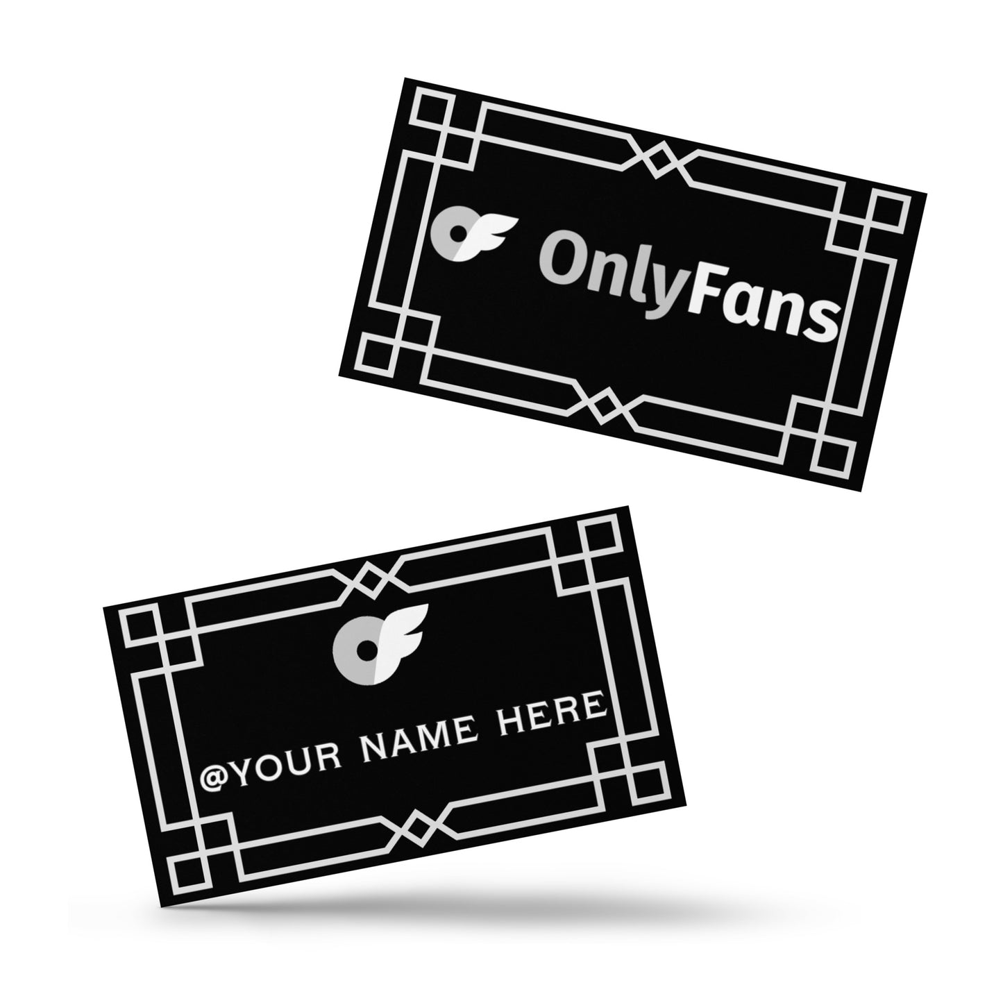 Flaunt Your Fame: ONLYFANS Custom Personalized Name Set of Business Cards | Promotional | Content Creator | Brand | Promo Materials