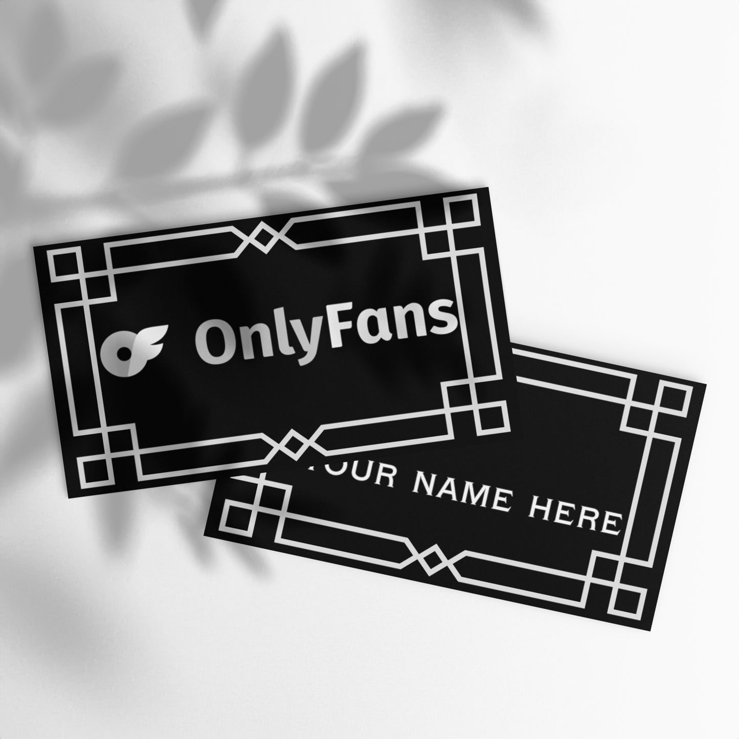 Flaunt Your Fame: ONLYFANS Custom Personalized Name Set of Business Cards | Promotional | Content Creator | Brand | Promo Materials