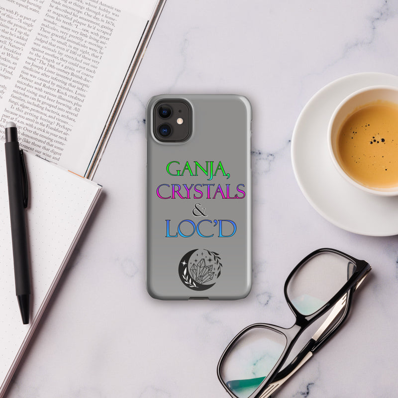 Ganja, Crystals, and Loc'd Snap case for iPhone® - Attire T LLC