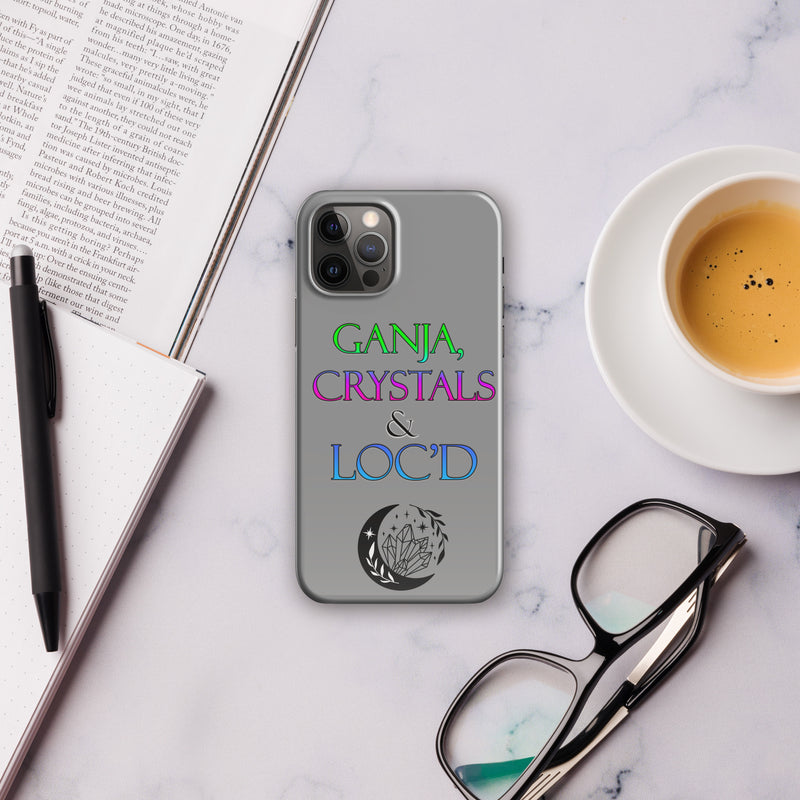 Ganja, Crystals, and Loc'd Snap case for iPhone® - Attire T LLC