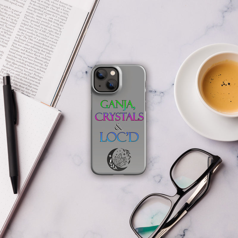 Ganja, Crystals, and Loc'd Snap case for iPhone® - Attire T LLC