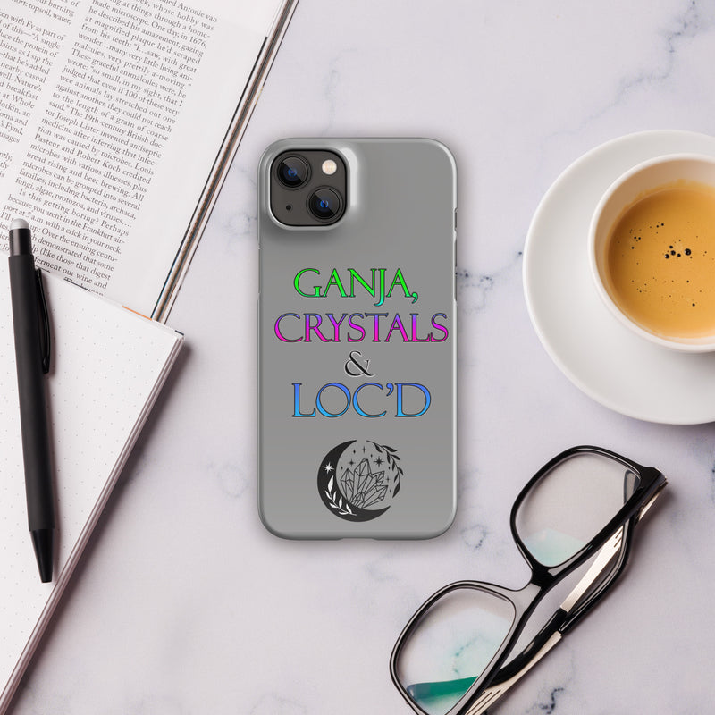 Ganja, Crystals, and Loc'd Snap case for iPhone® - Attire T LLC