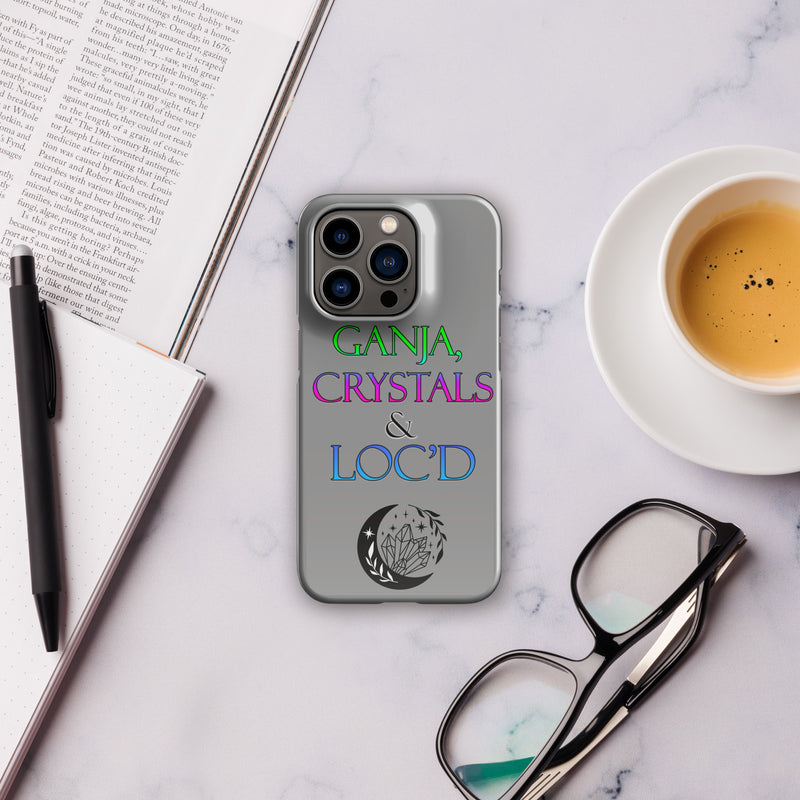 Ganja, Crystals, and Loc'd Snap case for iPhone® - Attire T LLC