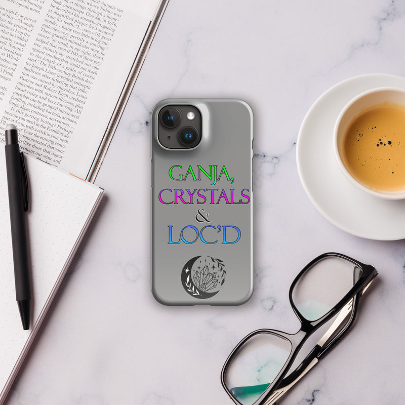 Ganja, Crystals, and Loc'd Snap case for iPhone® - Attire T LLC