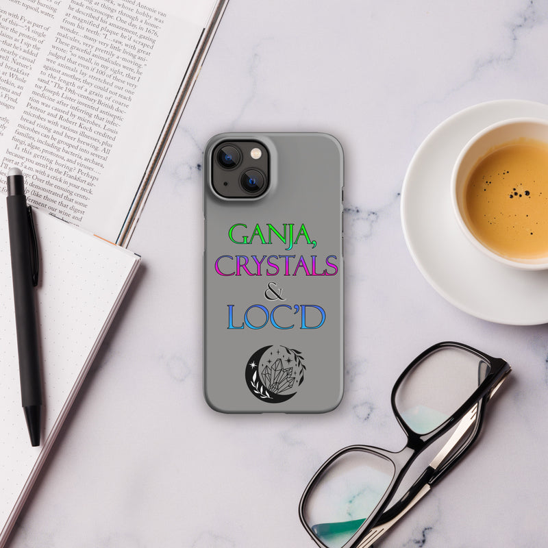 Ganja, Crystals, and Loc'd Snap case for iPhone® - Attire T LLC