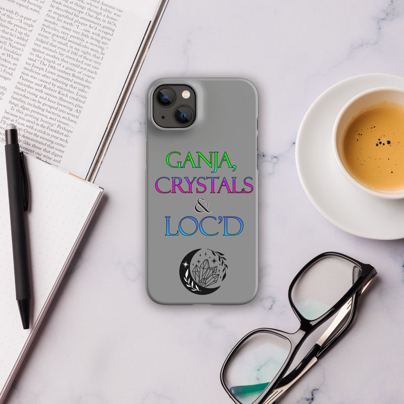 Ganja, Crystals, and Loc'd Snap case for iPhone® - Attire T LLC