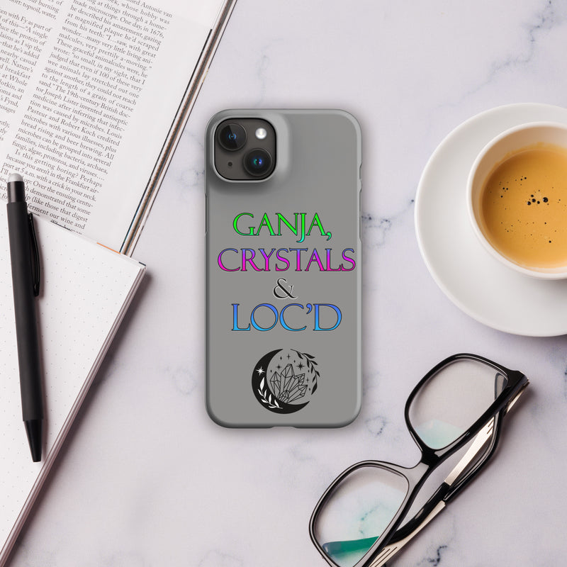 Ganja, Crystals, and Loc'd Snap case for iPhone® - Attire T LLC