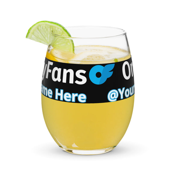 Onlyfans Sip and Tease Personalized Custom Stemless wine glass | Alcohol beverage drink cup | Summer glassware | Luxury Glass Cup | Tumblers | Vessel