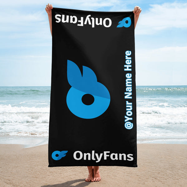 Onlyfans | Wrap Yourself in Seduction: Your Personalized Onlyfans Towel | Name Customization | Beach Towel | Pool Towel | Gym towel