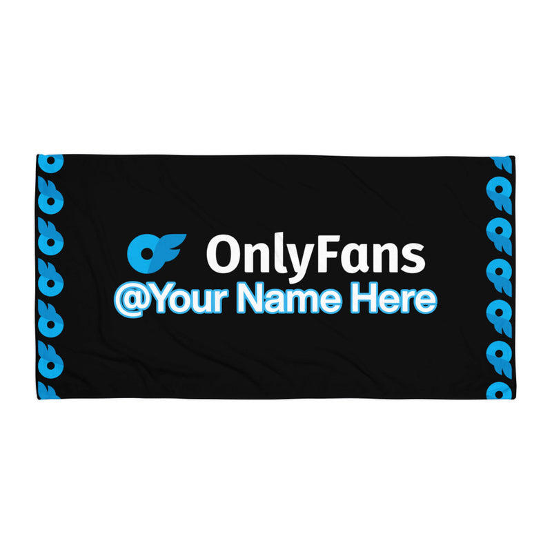 Onlyfans Custom Dive into Personalized Pleasure: Your Name, Your Game Towel | Pool Towel | Logo towel | Beach Towel | Luxury Towel