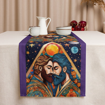 Mystical Union: Embracing Love Under the Sun and Moon's Radiant (purple)