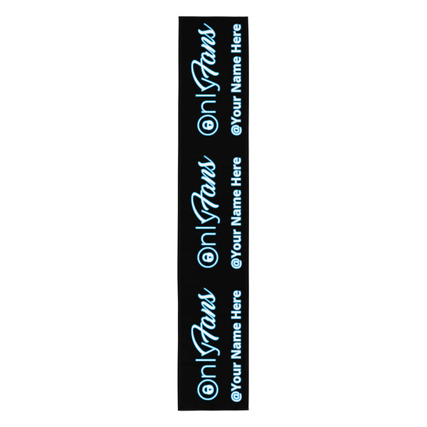 Onlyfans Personalized Custom Table Runner ( Blk) Customized Name