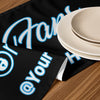 Onlyfans Personalized Custom Table Runner ( Blk) Customized Name