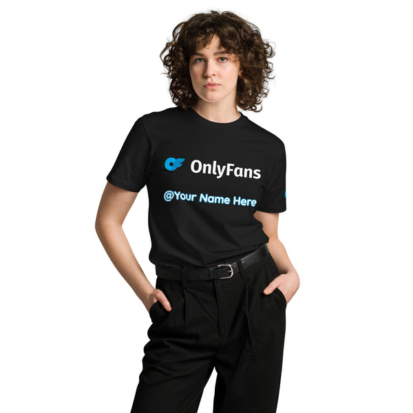 Onlyfans Custom Personalized Name Logo Unisex premium t-shirt | Adult Content Creator Shirt | Men Women