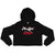 No Label Babe Crop Hoodie (Black with RED)