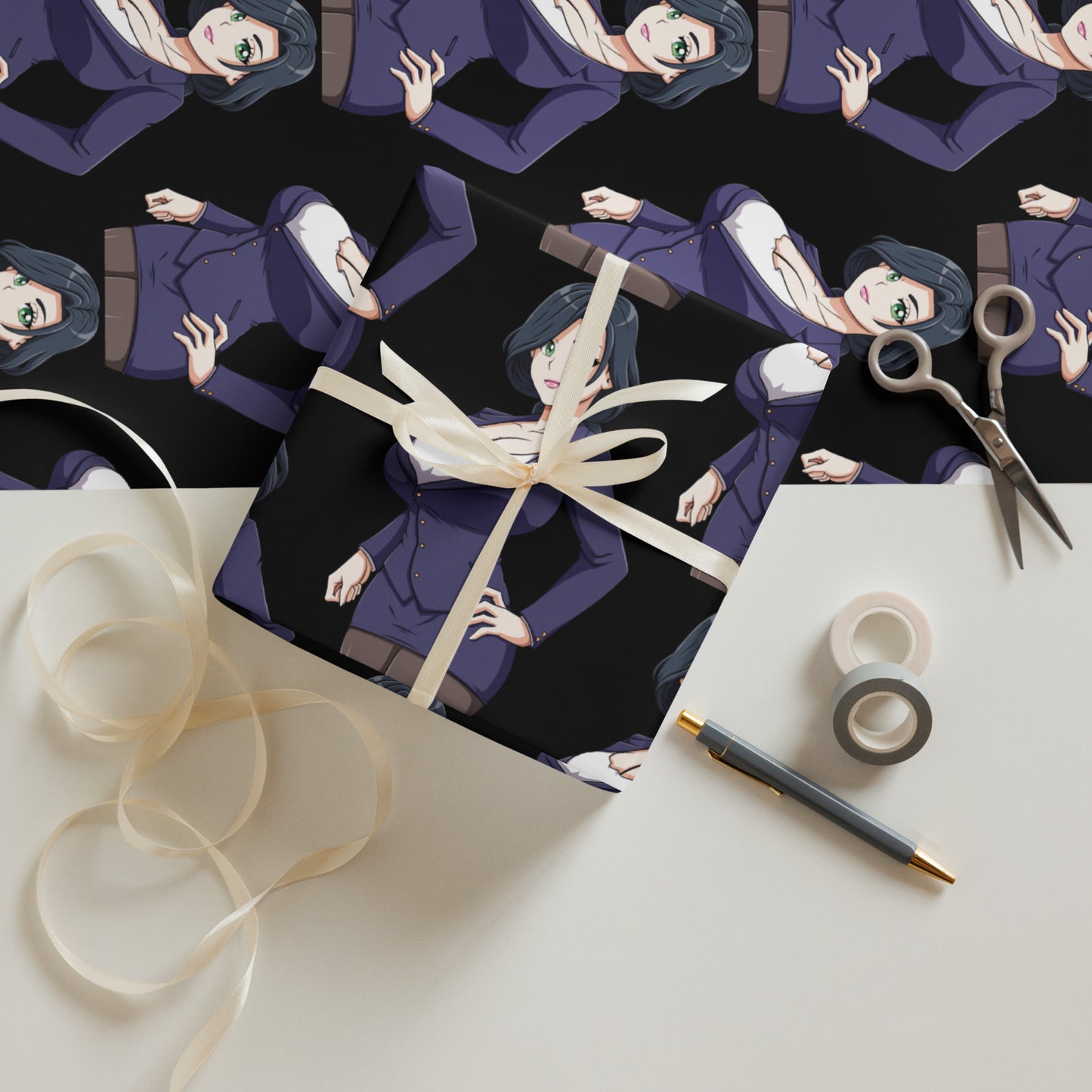 Custom Gifts Premier Wrapping Paper Harajuku Cute Japanese Style Anime Cartoon Girls Gift Wrap Cool Unique Wrapping paper sheets