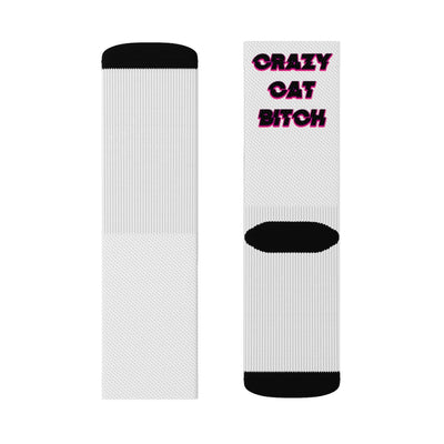 Crazy Cat Bitch Socks - Attire T