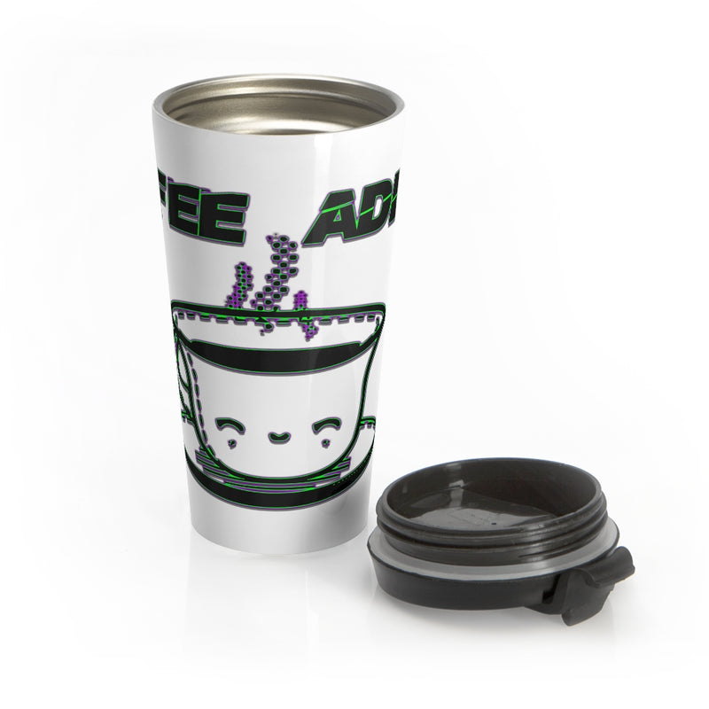 Coffee Addict Stainless Steel Travel Mug - Attire T