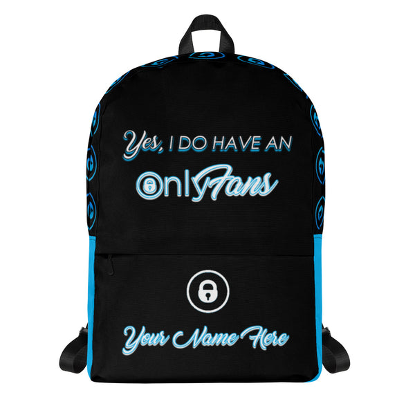 Unisex OnlyFans Custom Name Backpack (black) - Attire T LLC