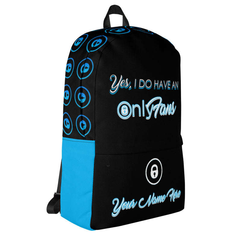 Unisex OnlyFans Custom Name Backpack (black) - Attire T LLC