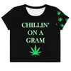 Chillin On a Gram Crop Tee
