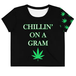 Chillin On a Gram Crop Tee - Attire T LLC