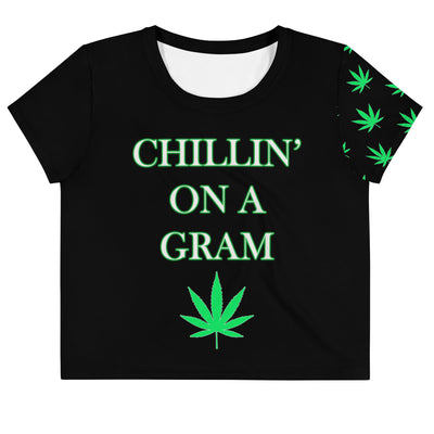 Chillin On a Gram Crop Tee