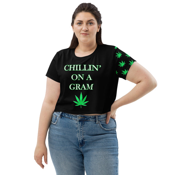 Chillin On a Gram Crop Tee - Attire T LLC