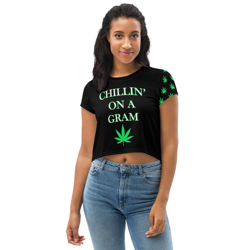 Chillin On a Gram Crop Tee - Attire T LLC