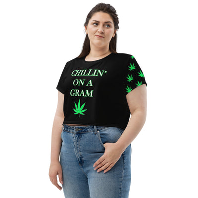 Chillin On a Gram Crop Tee - Attire T LLC