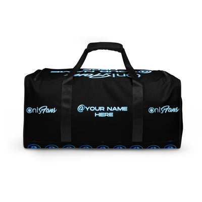 Personalized Custom OnlyFans Duffle bag ( UNISEX ) (Black)