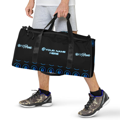 Personalized Custom OnlyFans Duffle bag ( UNISEX ) (Black)