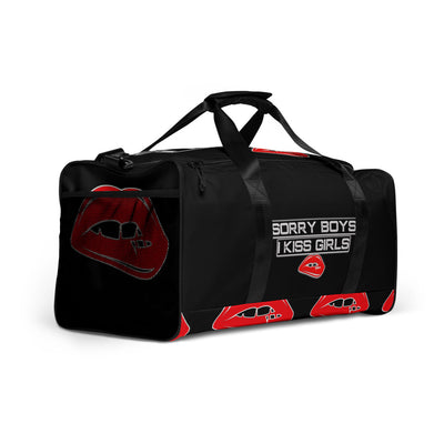 Sorry Boys I Kiss Girls Custom Duffle bag