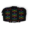 God Body With Sacred Geometry in Chakra colors Custom Duffle bag