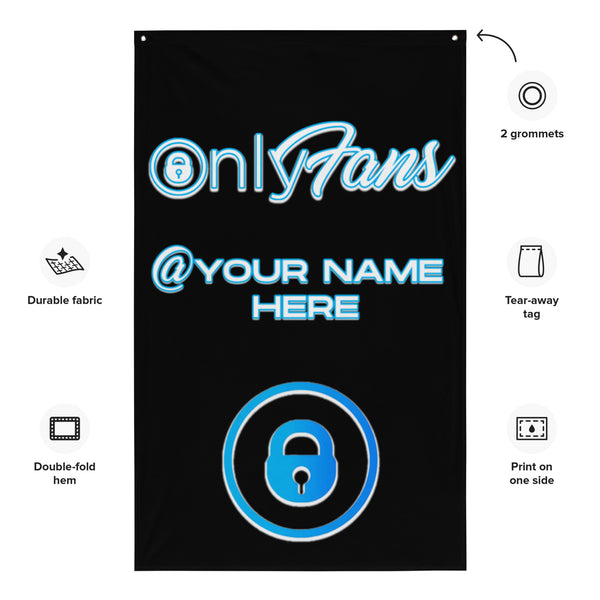 Personalized Custom ONLYFANS Flag - Attire T LLC