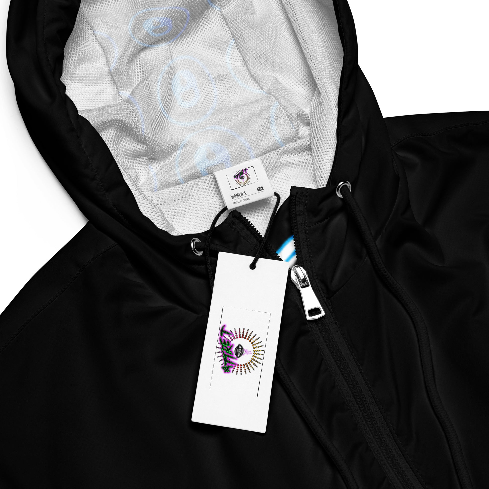 Personalized Custom Onlyfans Women’s Crop Windbreaker (Black) - Attire T LLC