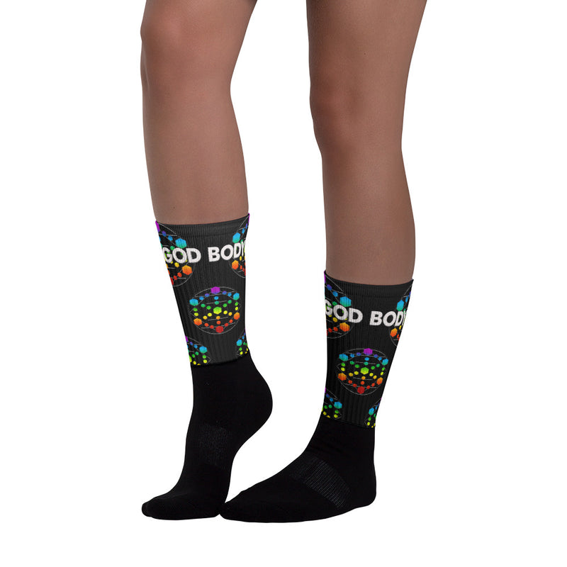 God Body with Chakra Colors Socks - Attire T LLC