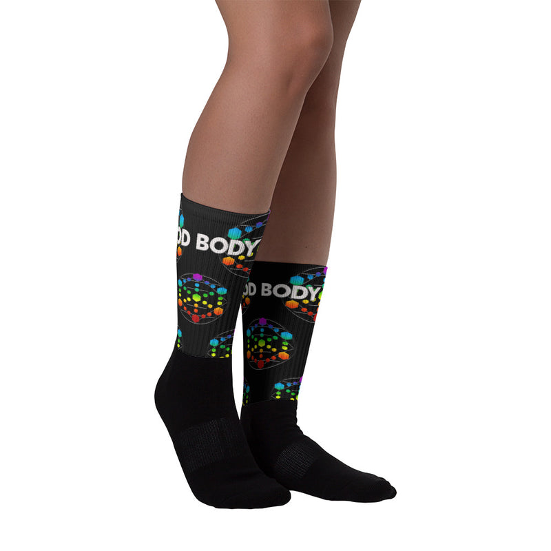 God Body with Chakra Colors Socks - Attire T LLC