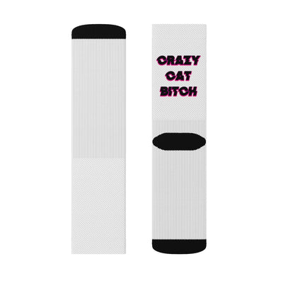 Crazy Cat Bitch Socks - Attire T