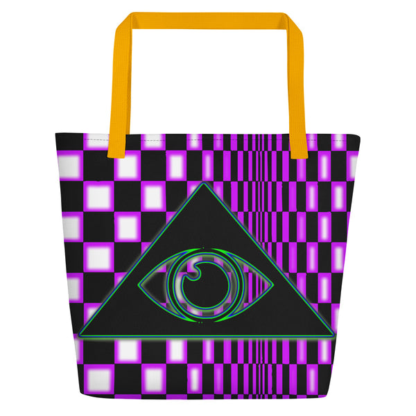 The Illuminated One Purple Beach Bag - Attire T