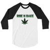Rise N Bake 3/4 sleeve raglan  shirt - Attire T