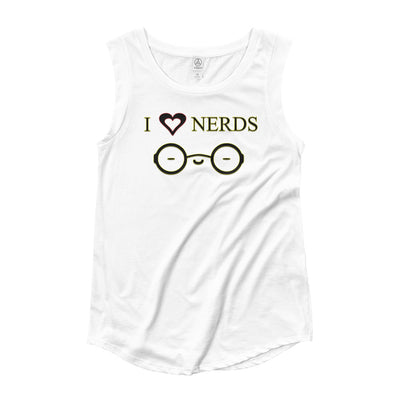 I Heart Nerds Cap Sleeve T-Shirt - Attire T