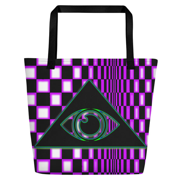 The Illuminated One Purple Beach Bag - Attire T