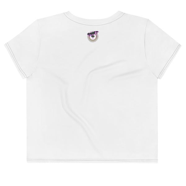 Bisexual AsF with Bisexual Colors Crop Tee - Attire T