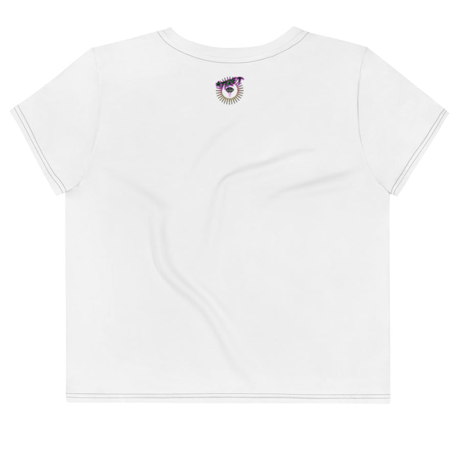 Bisexual AsF with Bisexual Colors Crop Tee - Attire T