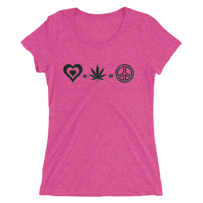 Love + Herb = Peace short sleeve t-shirt - Attire T