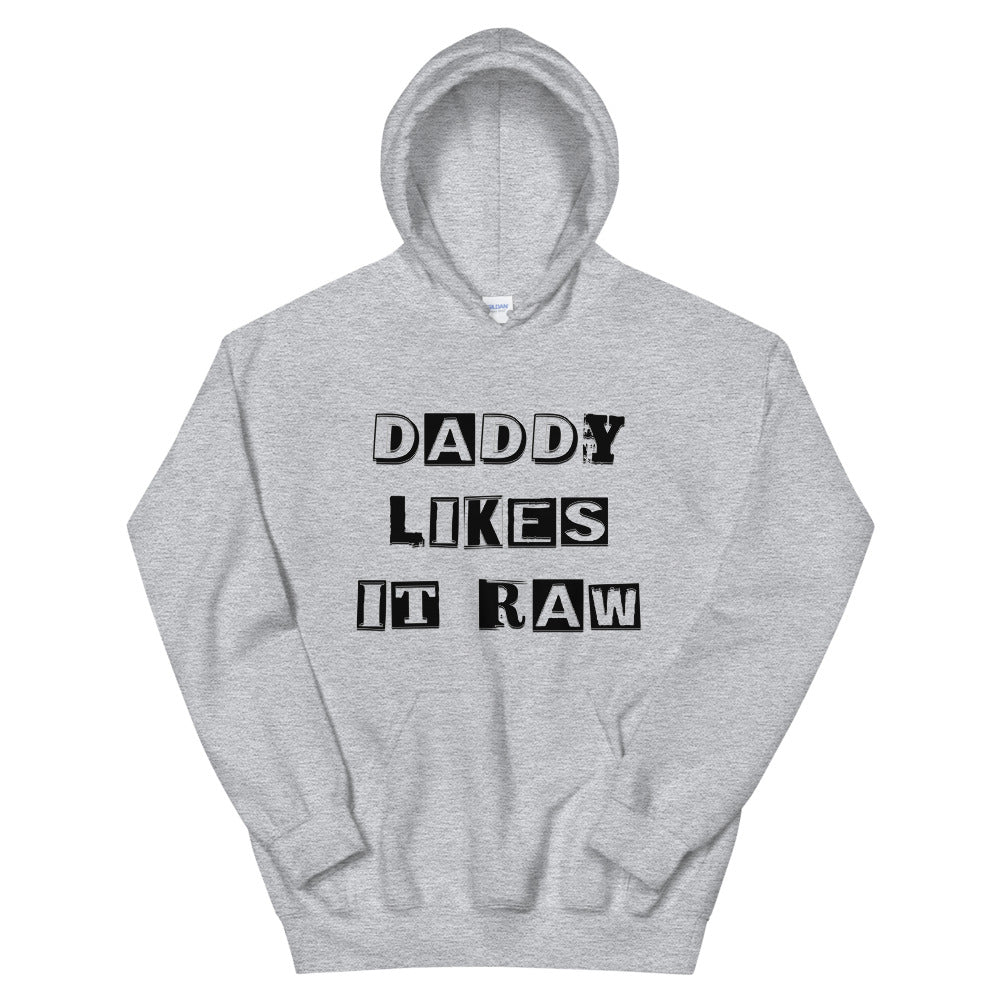 Daddy Likes it Raw Men Hoodie - Attire T