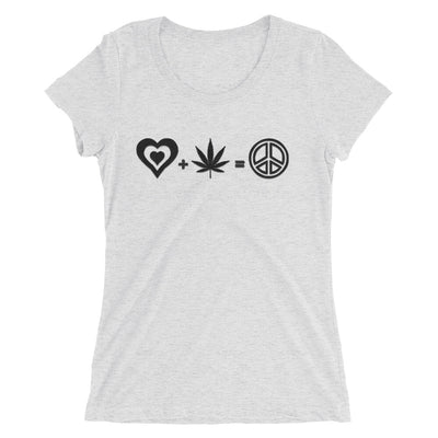 Love + Herb = Peace short sleeve t-shirt - Attire T