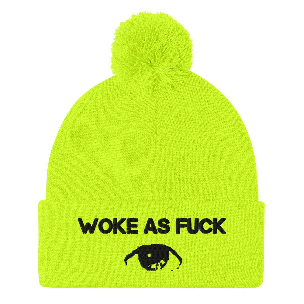 Limited Edition Woke As Fuck Pom-Pom Beanie - Attire T