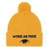 Limited Edition Woke As Fuck Pom-Pom Beanie - Attire T